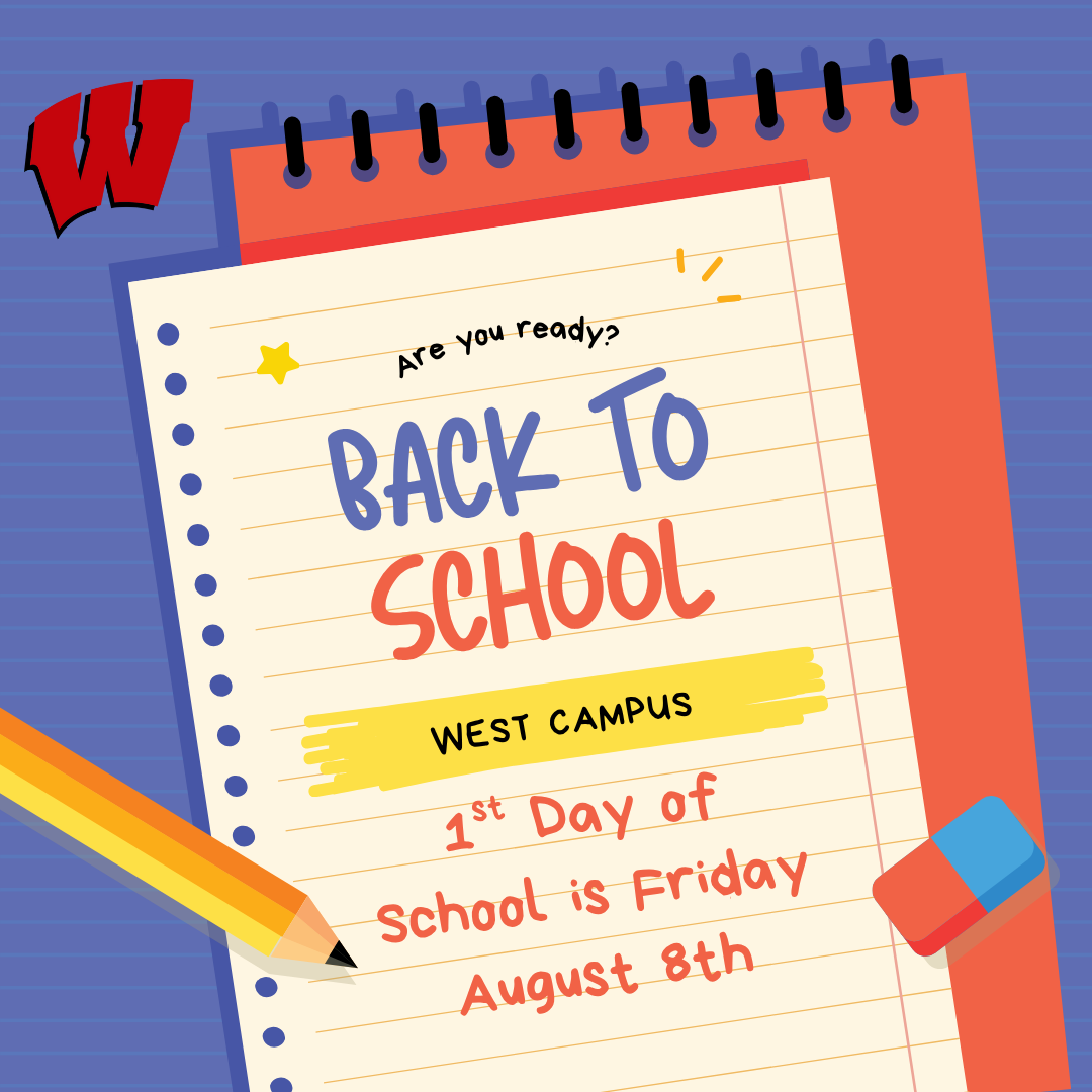 1st day of school is Friday August 8th